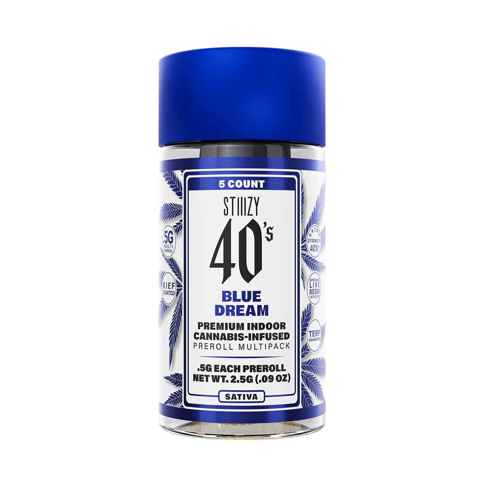 BLUE DREAM - 40's PREROLL MULTI PACK .5G